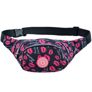 Chest Bag Women's Sports Waist Bag Casual Washed Cloth Fashionable Small Bag Women's Crossbody Bag High-end Sense Chest Front Satchel for Women