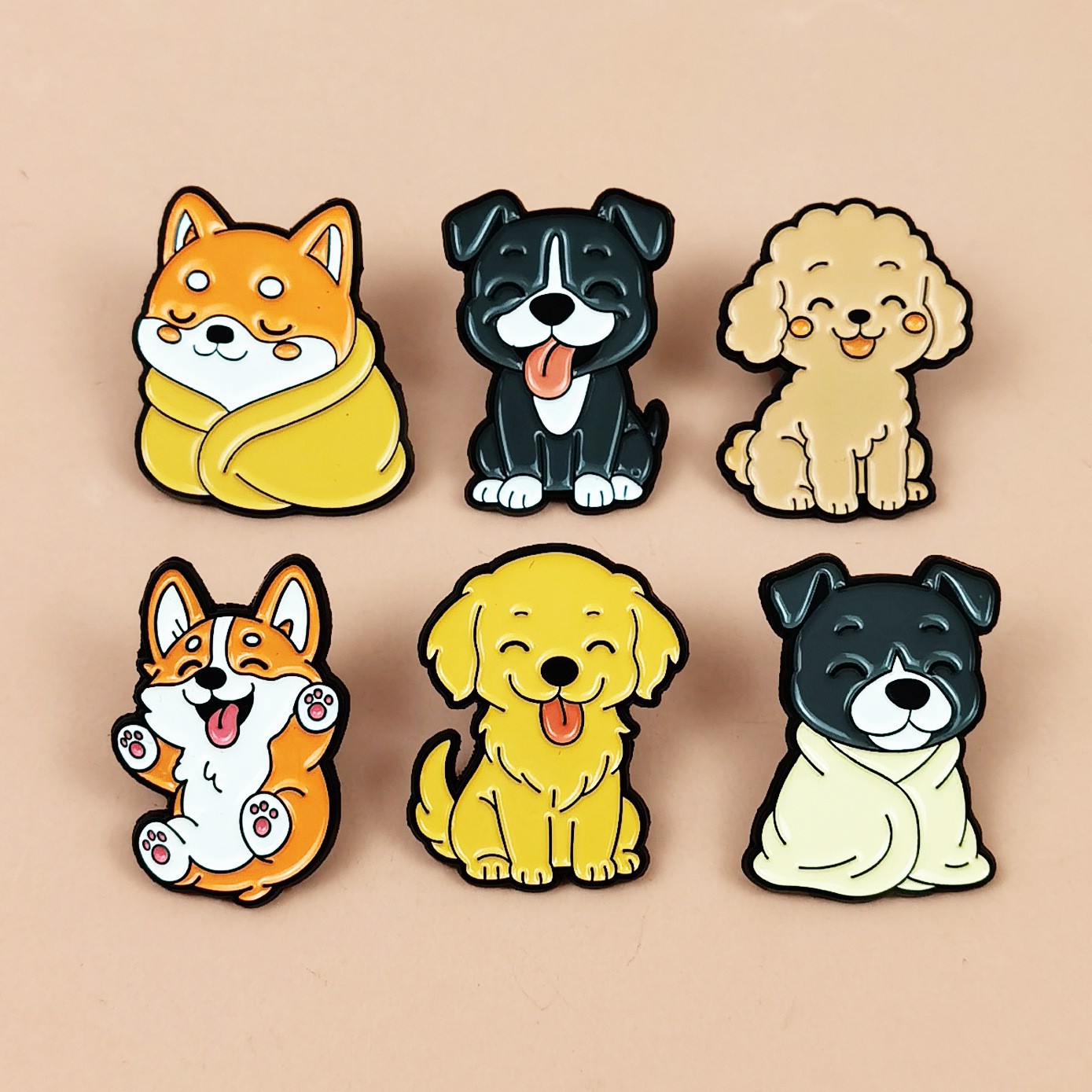 cartoon cute creative badge