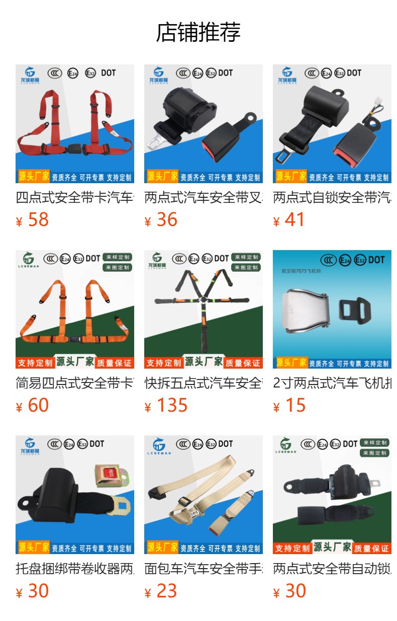 Two-Point Safety Belt for Vehicles, Forklifts, Buses, Sightseeing Cars, Automatic Retractable Seat Safety Belt for Vehicles