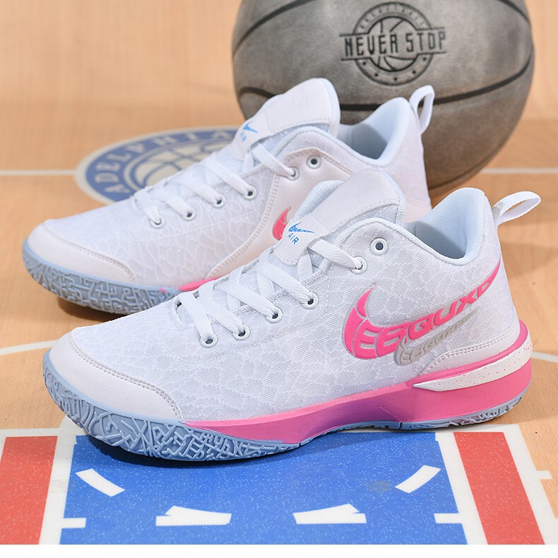 Factory Direct Sales James 20 Actual Basketball Shoes Men's Blue Orange Cushioning Wear-Resistant Rebound Big Children's Student Sports Shoes