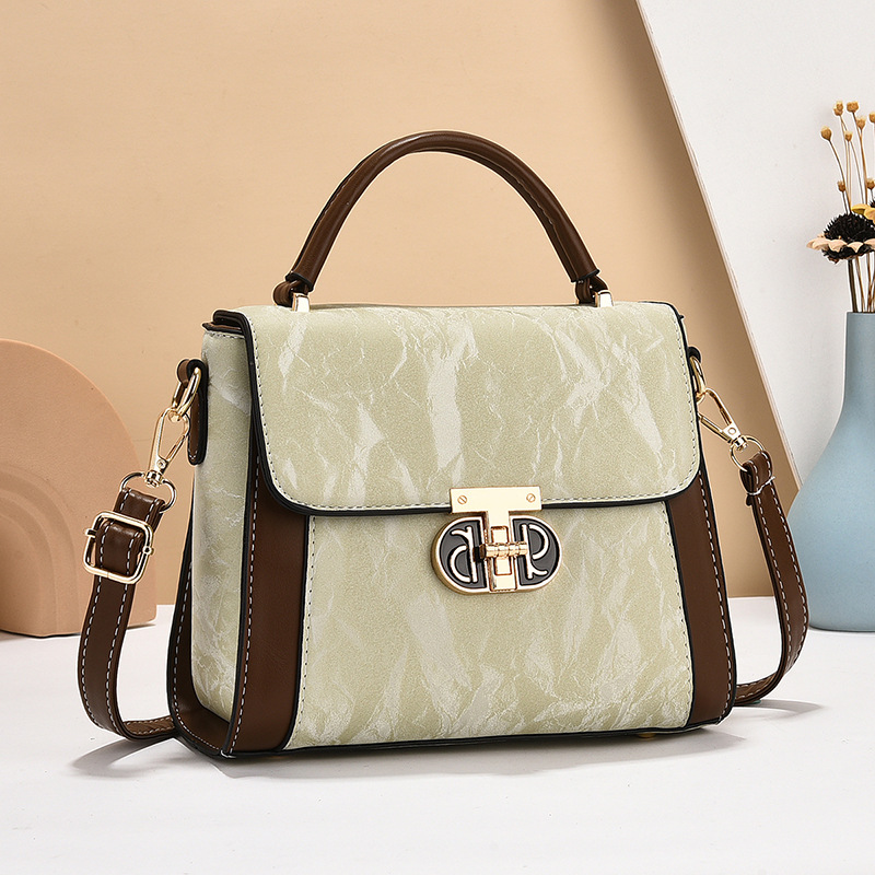 Nuevo Bolso Cuadrado Pequeño Estilo Chino 2025, Bolso de Hombro Versátil de Moda con Bloques de Color, Bolso Cruzado para Mujer, Venta al por Mayor