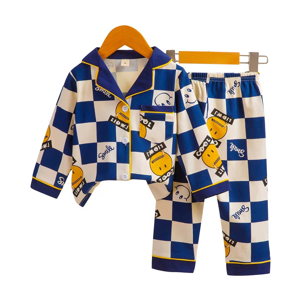 Children's long-sleeve, pijama, set, cardigan, cartoon trousers, children's clothing