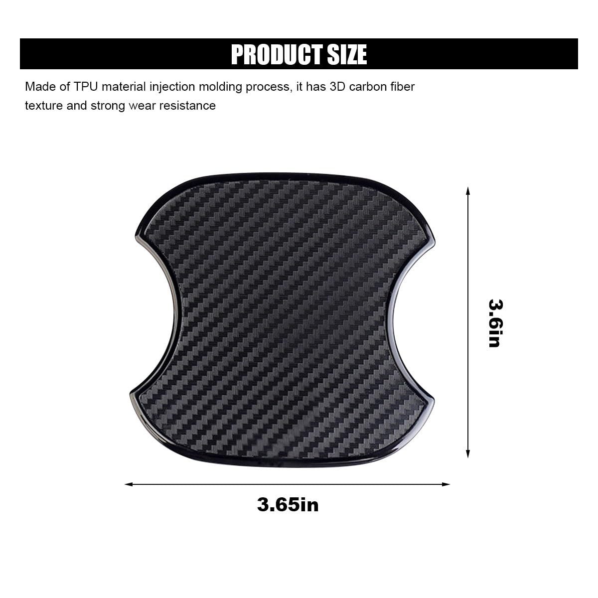 Amazon's Best-Selling Universal Car Magnetic Door Handle Carbon Fiber 4Pcs Car Anti-Scratch Protective Film