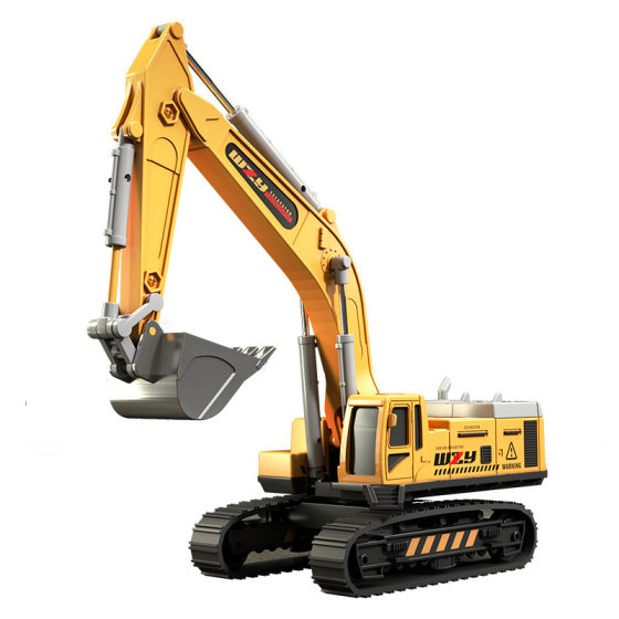 Simulation alloy engineering vehicle series excavator bulldozer forklift forklift with light children's toy alloy car