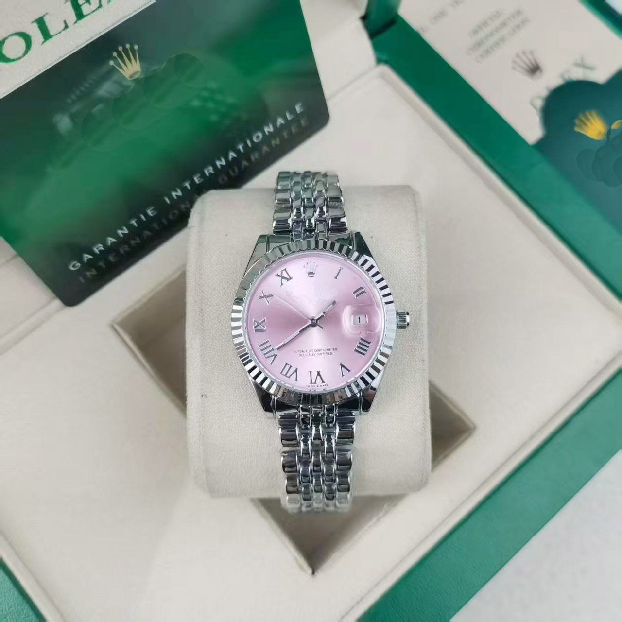 노가 일지 여성용 32mm 쿼츠 손목시계 스테인리스 스틸 솔리드 밴드 패션 데