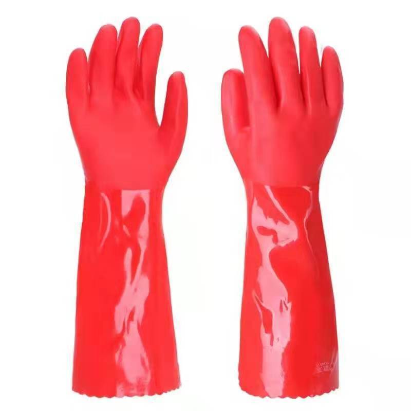Una pieza de terciopelo cálido látex de terciopelo estiramiento de goma duradero guantes de lavado de platos para lavar ropa limpia y resistente al desgaste