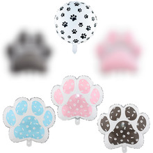 新品狗爪卡通铝膜气球 狗骨头狗狗儿童玩具生日派对节假用品批发