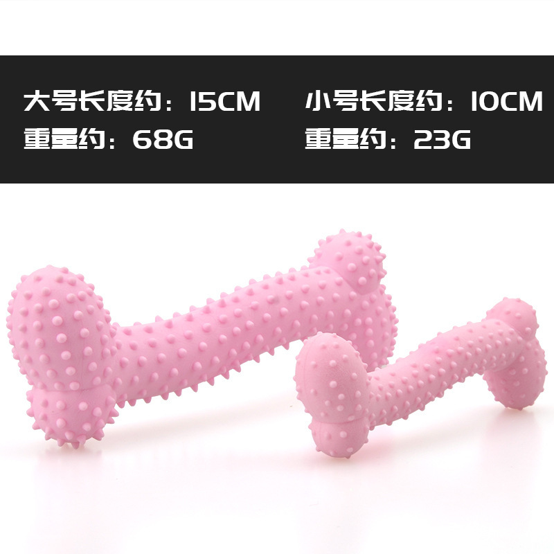 Transfronterizo nuevo perro juguete TPR leche sabor púas hueso molar Limpieza de dientes espuma hueso pequeño juguete para mascotas