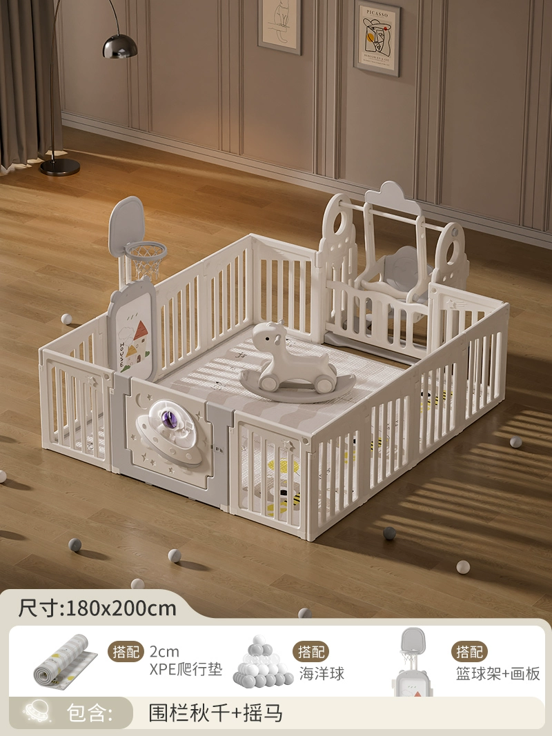 Children's fence for crawling, game mat