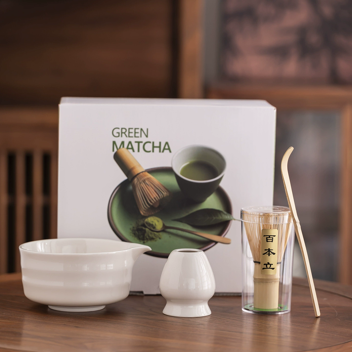 Wavy Ceramic Matcha Tea Set, Chinese-style tea cup and tools kit, multi-style options