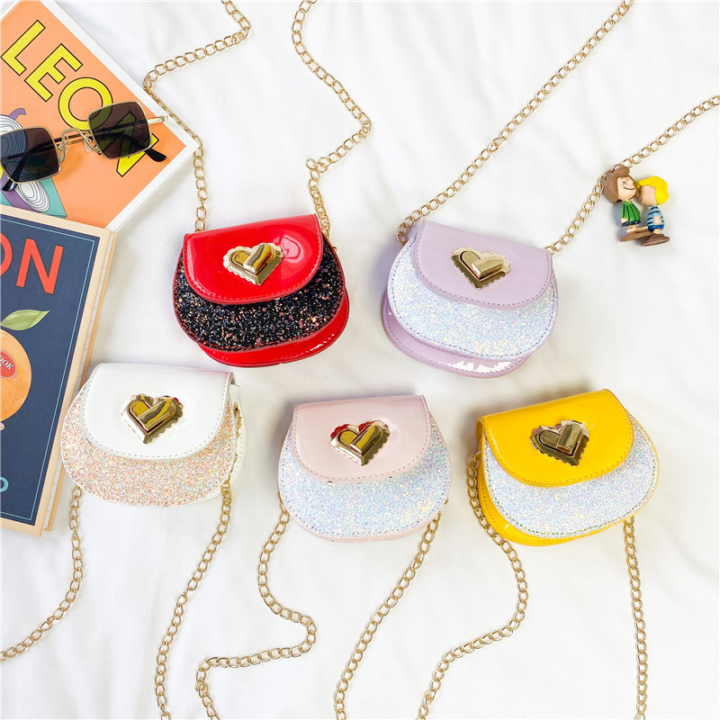 新款亮片愛心兒童包包時尚公主斜跨包洋氣親子款單肩包潮廠家批發