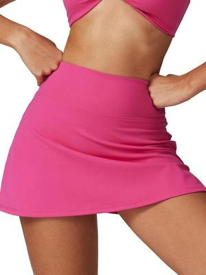 2025新款跨境代发女式纯色高腰半身裙 休闲透气|ms