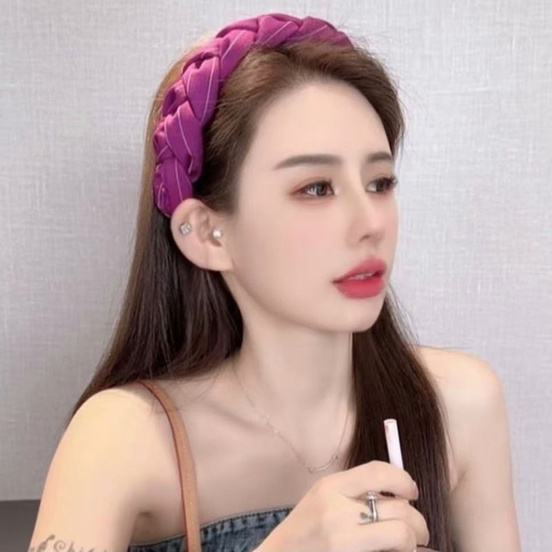 韩版发饰大蝴蝶结布艺宽边头箍 带齿压发发箍韩版发卡头饰女|undefined