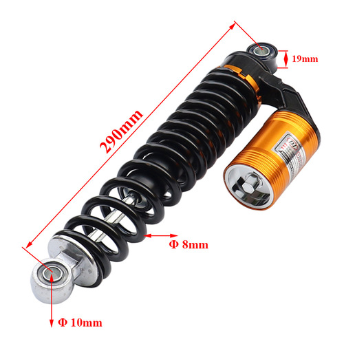 Harley Electric Bike Accessories 210MM Tri-color Decorative Airbag Rear Shock Absorber Spring Shock Absorber Wholesale