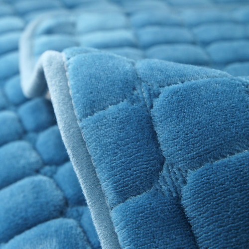 Fleece Simple Sofa Cushion Plush Velvet Anti-Slip Leather Sofa Seat Pad Winter Sofa Cover Full Wrap Sofa Blanket