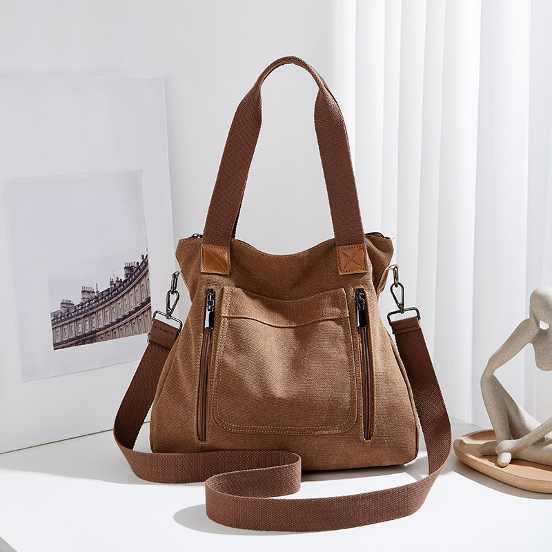 Bolso de invierno de mujer nuevo versátil bolso de mano de gran capacidad bolso de lona de mujer bolso de hombro de mujer bolso de mujer