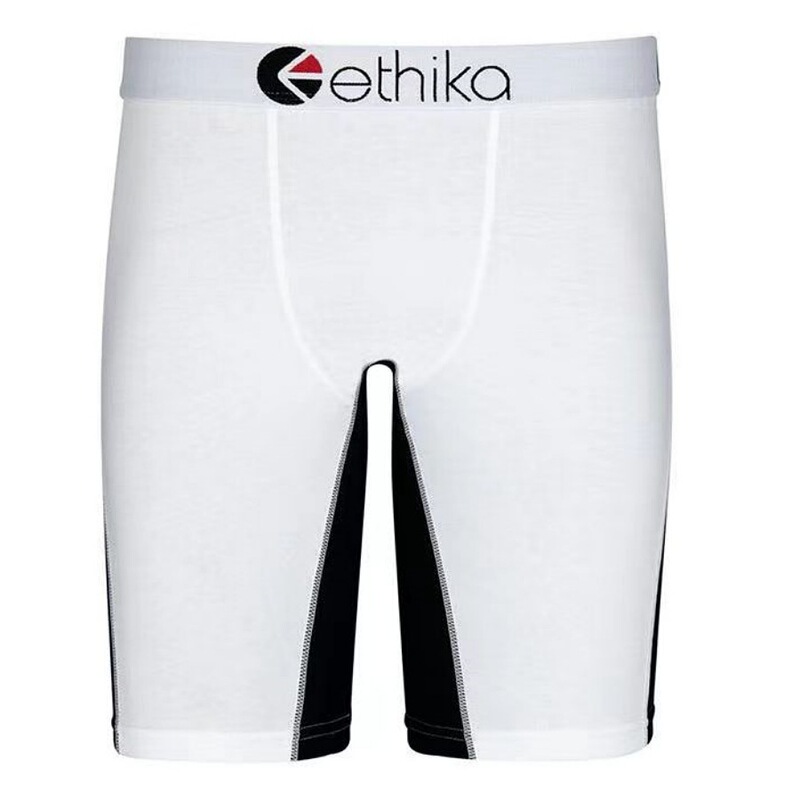 Ethika American Trendy Men's Underwear Boys Shorts Trendy Brand Hip-Hop Rap Seamless Sports Boxer Briefs Pure Red
