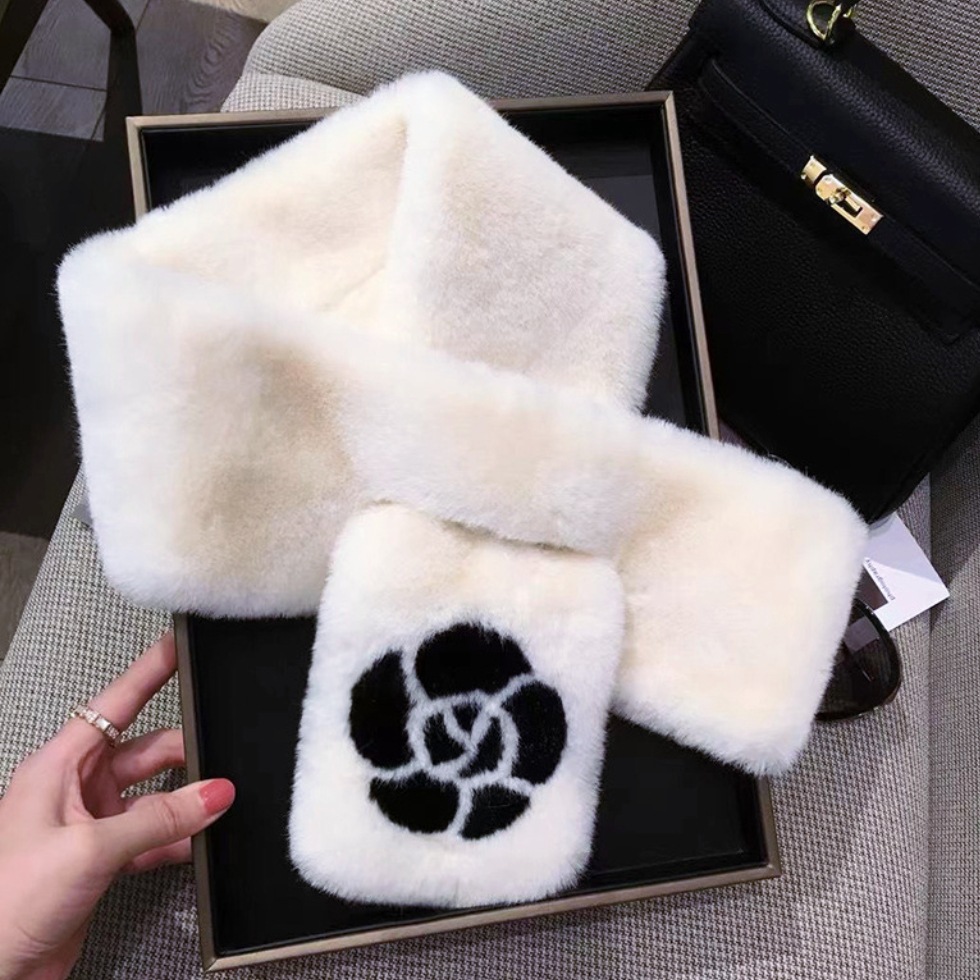 Juego de Bufanda y Orejeras Térmicas de Peluche para Invierno