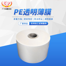 厂家批发PE塑料膜透明薄膜袋子防水防尘食品包装袋大卷拉伸缠绕膜