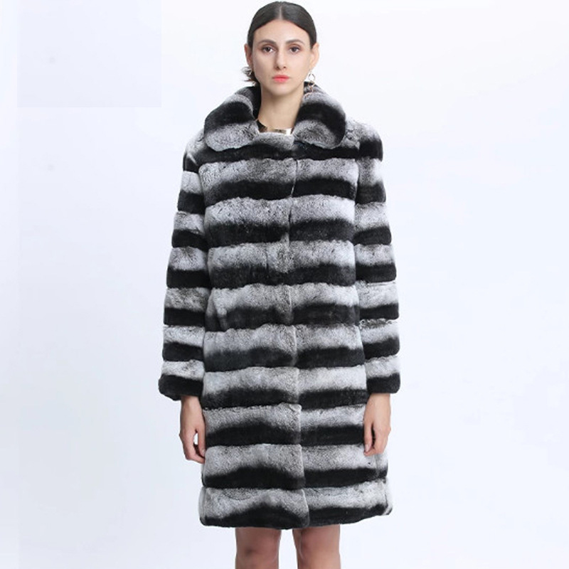 Velvet keep warm long jacket for leisure