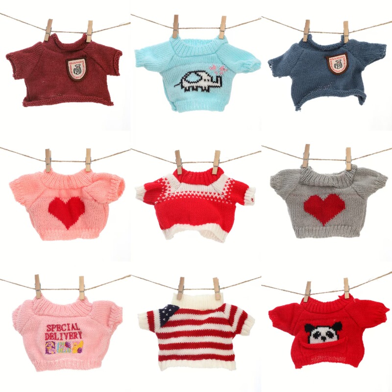 Doll Clothes Cotton Doll 20cm Clothes Replacement Plush Toy Teddy Bear Doll Factory Sweater Guard Doll Clothes Cotton Doll 20cm Clothes Replacement Plush Toy Teddy Bear Doll Factory Sweater Guard