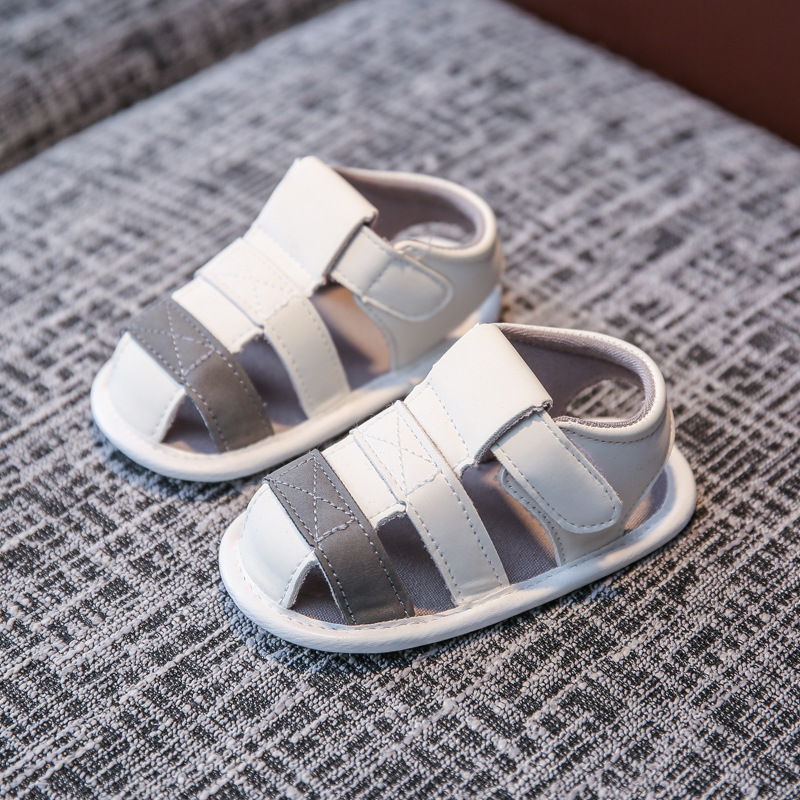 Kid's Sports Stripe Round Toe Sandals display picture 6