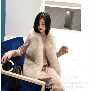2022 Autumn/Winter New Warm Fur Vest Wholesale Fox Fur Vest Women's Fashion Vest Export Fur