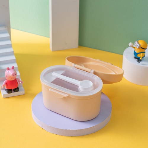 Infant crown-shaped milk powder grid milk powder box storage box except for baby portable large-capacity snack box