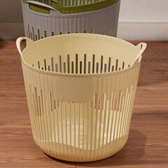プラスチックの収納かごの両耳の家庭用雑物の収納かごの汚い服かごの汚い服かごのプレゼントは印字できます。