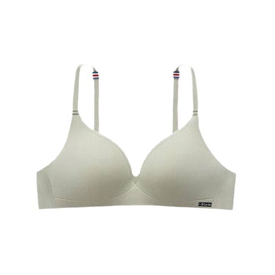 One-piece seamless underwear women's non-rimless girl student comfortable breathable simple bra ultra-thin British peninsula