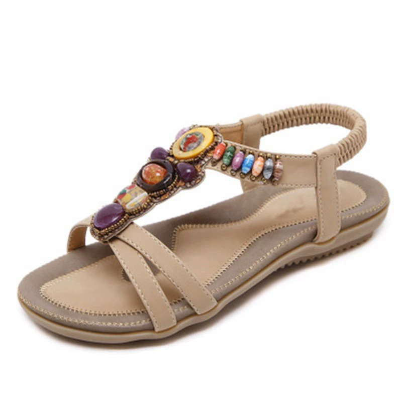 Ethnic sandals, footwear, boho style, plus size