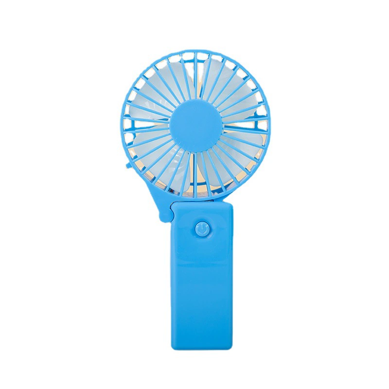 Handheld folding air fan, portable battery