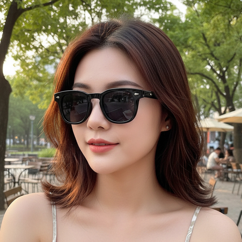 Fashion Korean Style New Retro Sunglasses Versatile Street Style Unisex Sunglasses Anti-Blue Light Eyeglass Frames