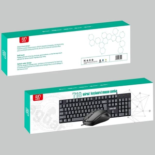 T18精巧版有线游戏办公键鼠套装usb+usb键盘鼠标电脑配件防水