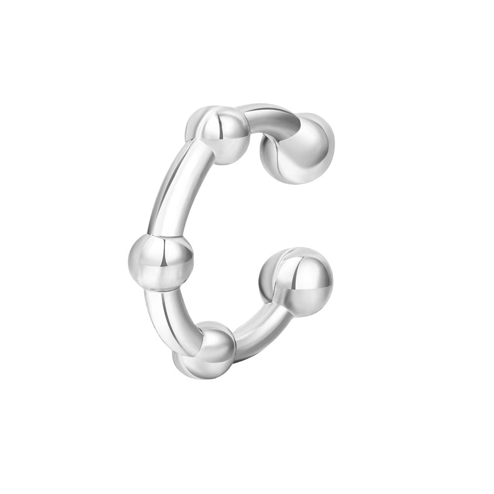 Oredos para damas creativas europeas y americanas Pendientes enrollados en espiral de cartílago no poroso Pendientes de clip de oreja de aleación ajustable para mujer