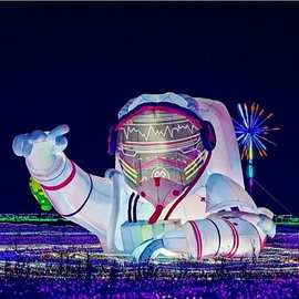 厂家太空人气模制作 充气星球月亮球火箭宇航员商场美陈庆典展示