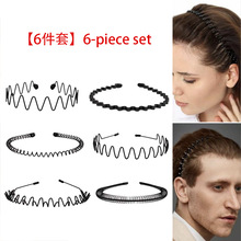 头箍隐形运动潮简约背头韩版防滑波浪发箍女头饰洗脸发箍潮男发箍