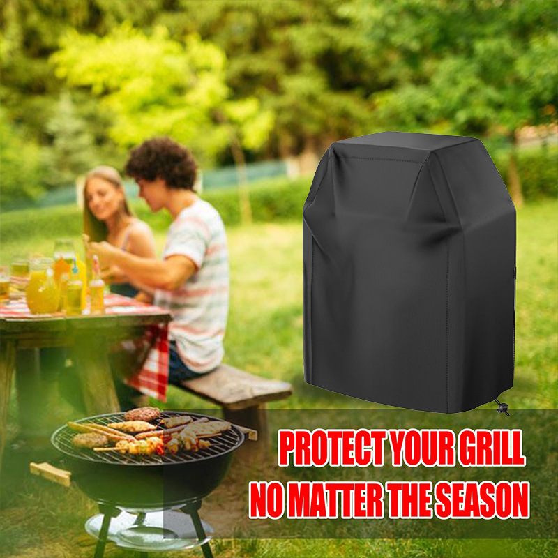 Cross-Border Supply Dust Cover Bbq Cover Sun Protection Grill Cover Waterproof Oxford Cloth Garden Furniture Rainproof Outdoor Sunshade