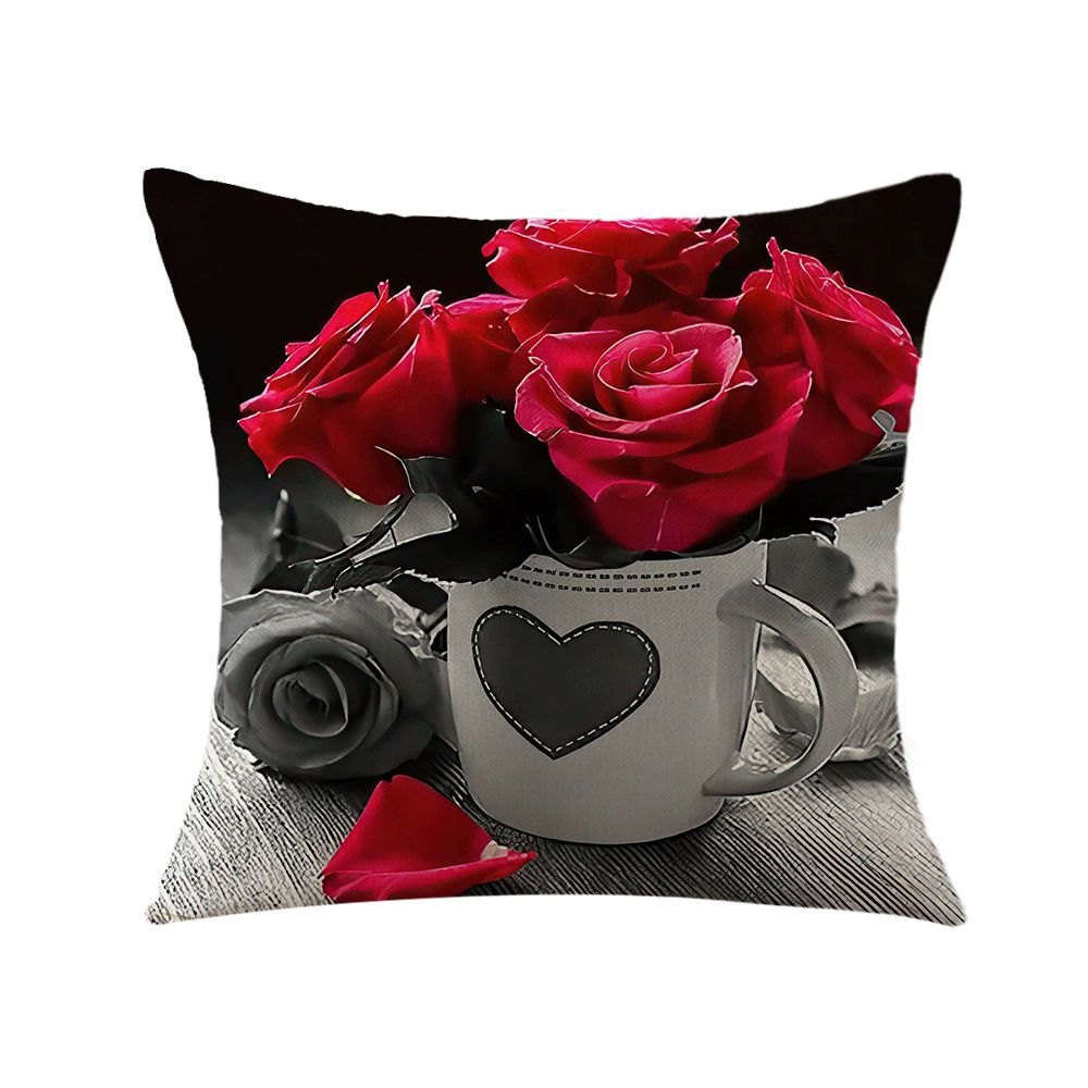 funda de almohada JIT transfronteriza impresión funda de almohada personalizada temu Xiyin rápido cocción almohada de peluche corta