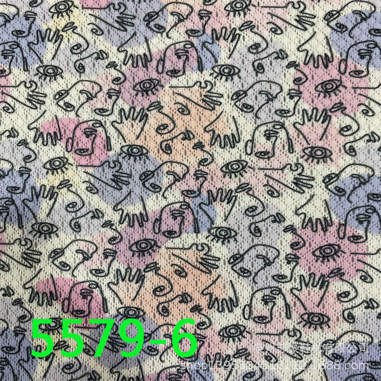 休闲透气贾卡三层网布立体透气网孔飞织网布数码印花鞋材箱包面料