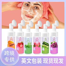 跨境外贸洁面慕斯控油紧致水果氨基酸中性通用清洁卸妆滋润洗面奶