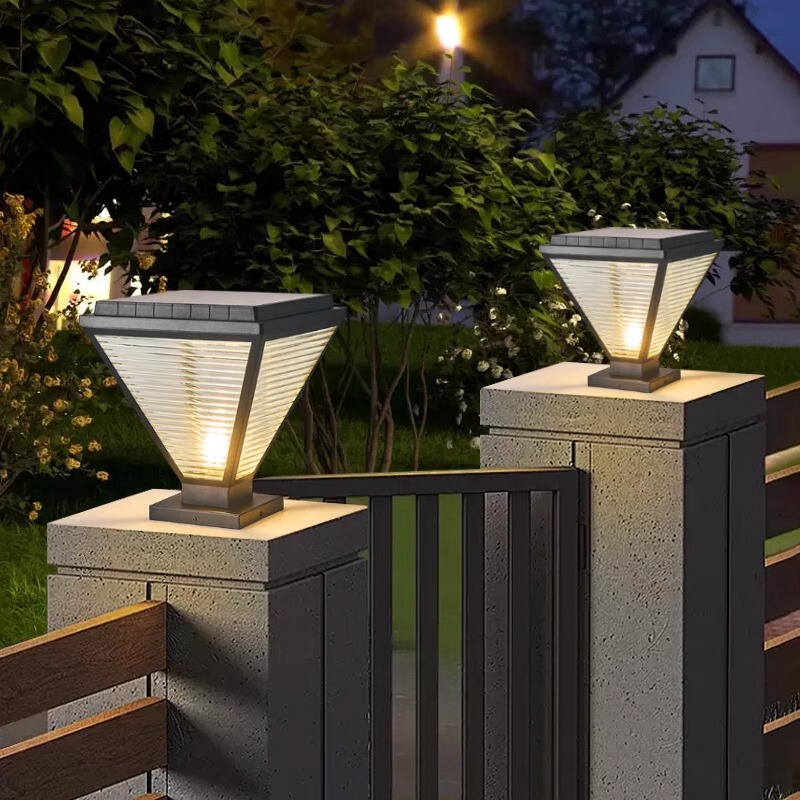 Solar Courtyard Column Lamp Simple Modern Villa Garden Column Lamp Outdoor Waterproof Doorway Fence Landscape Lamp Solar Courtyard Column Lamp Simple Modern Villa Garden Column Lamp Outdoor Waterproof Doorway Fence Landscape Lamp