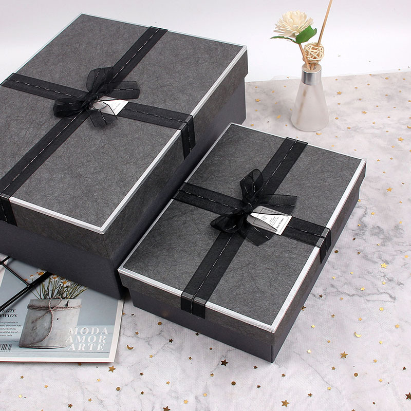 现货礼物盒子精美礼品盒包装盒商务礼盒空盒长方形天地盖可定制