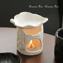 原创复古陶瓷香薰炉SPA香薰灯瑜伽美容院精油扩香加热器茶室蜡烛