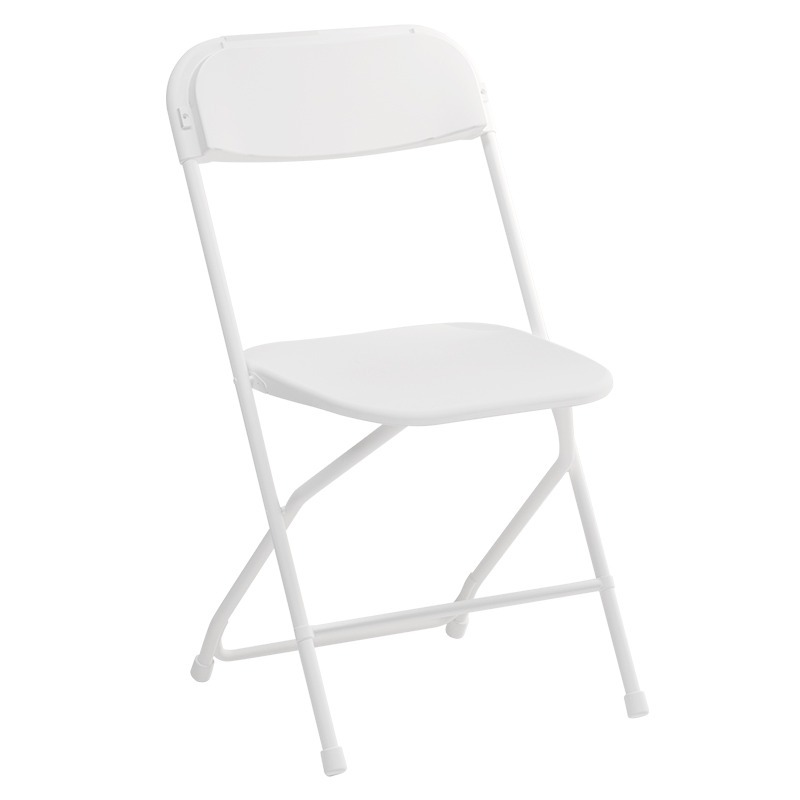 Silla plegable, portátil, respaldo ultraligero, silla de plástico, taburete simple, silla de entrenamiento, silla de oficina, silla de ocio de dormitorio para el hogar