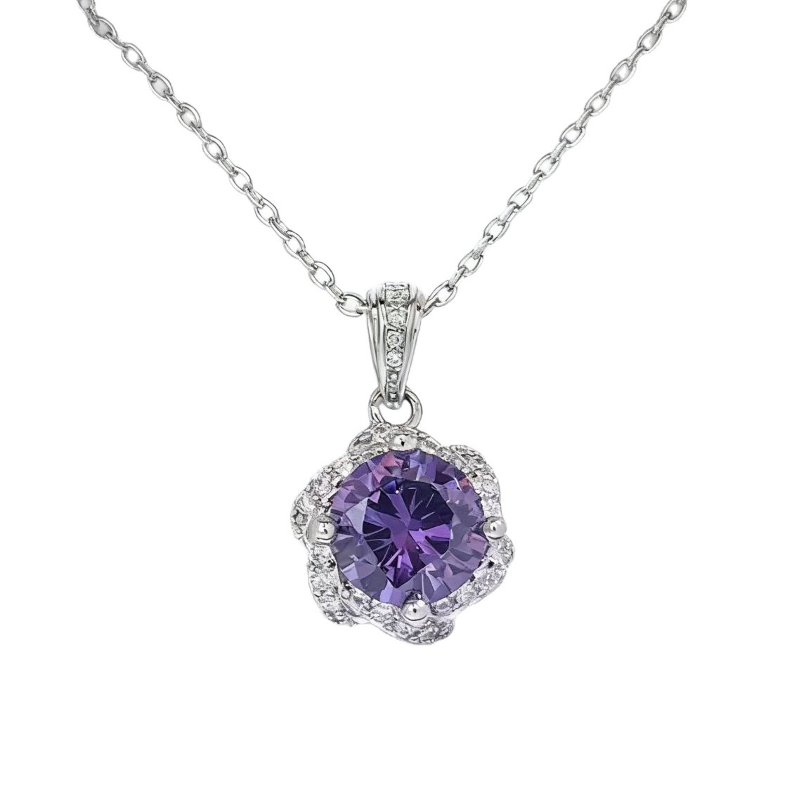 Oval Cz Engagement Ring And Stackable Ring Set In Sterling Silver_voghion.com