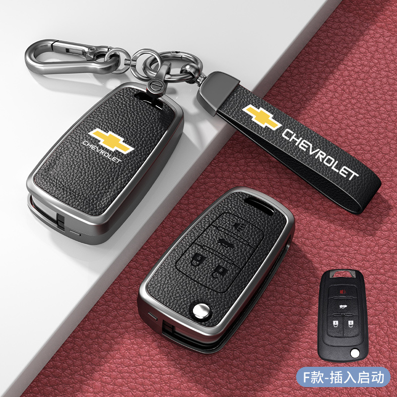 F형 플러그인 4버튼 노블 블랙 아연 합금 쉘 + 하드웨어 핸드 스트랩