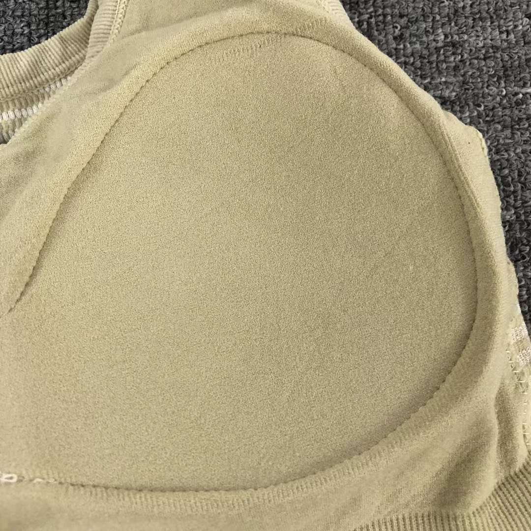 Nuevo chaleco sin costuras de alta elasticidad de alta calidad de dama sin anillo de acero bra de yoga ropa interior deportiva mujer al por mayor