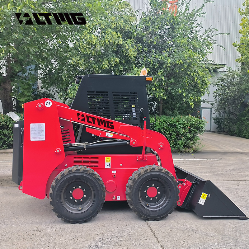 Cargador deslizante transfronterizo abierto cabina tipo ruedas multifuncional tipo asiento tipo transporte pequeño carretilla elevadora