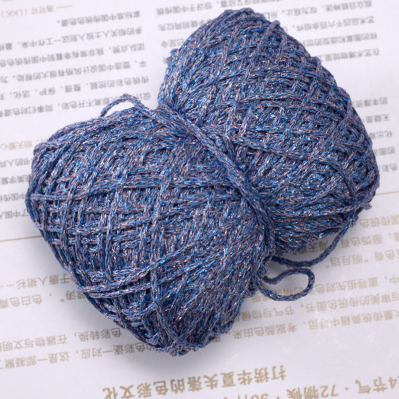 シルク中空糸手作りかぎ針編みシンフォニー糸ゴールデン DIY ウールニット特別な人形クリスタルベア|undefined
